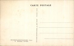 CPA Hyeres Les Palmiers Fontaine Godillot