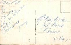 CPA Biarritz Contre jour et le chateau basque