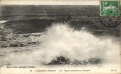CPA Boulogne On Sea Effect Waves