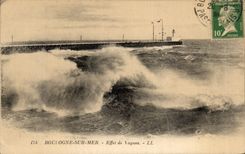 CPA Boulogne on Sea Effect of waves