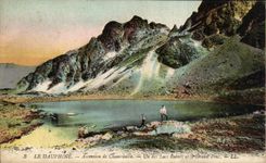 CPA Le Dauphine Ascension de Chamrousse Un des Lacs Robert et le Grant vent