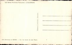 CPA Beautiful French Provinces Auvergne Surroundings of Besse On the edges of the Lake Pavin