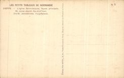 CPA Les Petits Tableaux de Normandle Dieppe L'eglise Saint Jacquesfacade principale St James