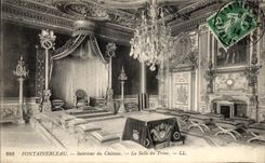 CPA Interior Fontainebleau of the Castle the Throne room