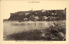 CPA the Dimension Of Azure Cannes Sainte Marguerite Fort And the Port