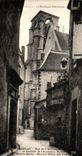 CPA Sarlat Rue De l'Ancien Et Clocher De l'Ancienne Eglise Sainte Marie Nouvel Hotel Des Postes