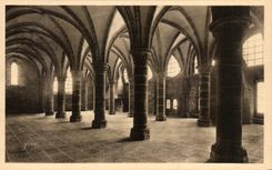 CPA Soft France the Mount St Michel Room Abbey Of the Knights