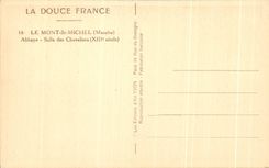 CPA Soft France the Mount St Michel Room Abbey Of the Knights