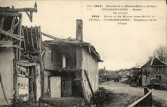 CPA Bataille de la Marne Courdemanges Entree du village Militaria