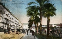 CPA Niza que ocurrio Massena Allee de las palmeras