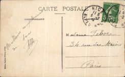 CPA Niza que ocurrio Massena Allee de las palmeras