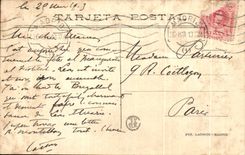 CPA Murillo Sacro Familia del Pajarito Museo del Prado