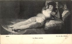 CPA Goya La Maja Vestida Museo del Prado