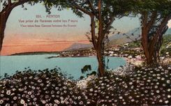 CPA Menton Seen from of Garavan enters the Flowers