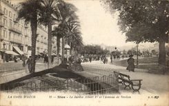 CPA Niza Garden Albert 1r y que ocurrio de Verdun