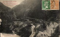 CPA Les Hautes Pyrenees Cauterets Route de Pierrefitte a Cauterets Le Colimacon