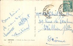 CPA Capvern L'Entreee du Parc et la Source