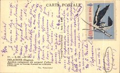 CPA Delacroix Apollon vainqueur du Serpent Python Palais du Louvre