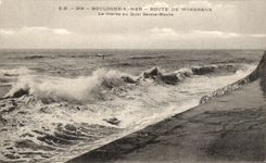 CPA Boulongne On Sea Road De Wimereux the Tide With the Quay Sainte Beuve