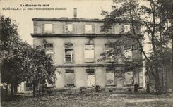 CPA La Guerre Luneville La Sous Prefecture Apres L'Incendie Militaria
