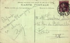 Obus de CPA Camp De Mailly de 400 milimetros Militaria