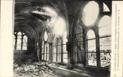 CPA War Of 1914 Aspect Of a Side chapel Of the Cathedral De Soissons After the Militaria bombardment