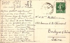 CPA Biarritz la Villa Belza a travers les Tamaris