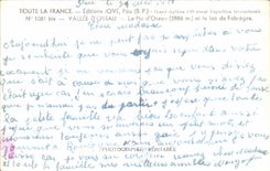 CPSM Valley of Ossau the peak and the Lake Fabreges