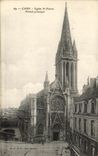 CPA Caen Eglise St Pierre Portail Prinicpal