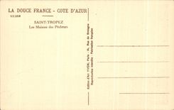 CPA Saint Tropez Houses Of the Sinners