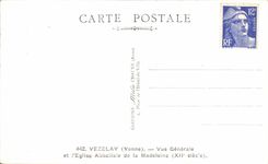 CPA Vezelay View And the Abbey church of the Madeleine