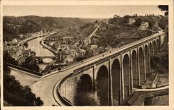 CPA Brittany Dinan the Viaduct of Lanvallay and the Valley of the Rancid one