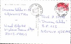 CPSM Paris the Night Opera