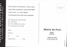 CPM Paris l'ete On Peut tout y Faire Ou Presque