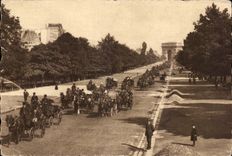 CPA Paris Avenue Du Bois Depart les Courses