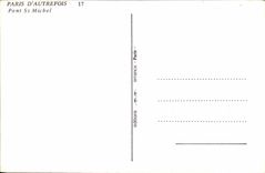 REPRO Paris D'Autrefois Pont St Michel