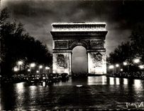 CPA Paris Au Clair De Lune L'Arc de Triomphe 