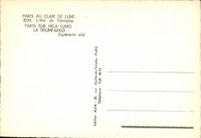 CPA Paris Au Clair De Lune L'Arc de Triomphe