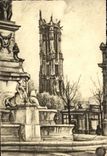 CPA Paris Place du Chatelet et Tour St Jacques