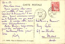 CPA Paris Place du Chatelet et Tour St Jacques