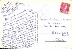 CPA Paris Places from the Vosges the Public garden