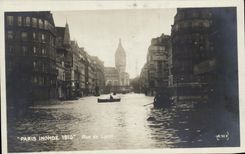 CPA Paris Inonde Rue de Lyon