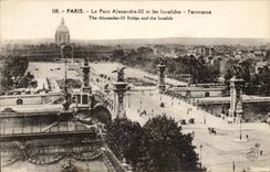 CPA Paris the Bridge Alexandre III And Invalides the Panorama