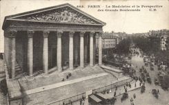 CPA Paris the Madeleine And the View Of the Grand boulevards