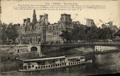 CPA Paris Hotel de Ville Peniche Maggi