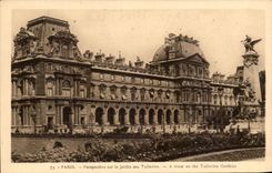 CPA Paris View On the Garden Of Tileries