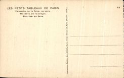 CPA Les Petits Tableaux De Paris Perspective Sur La Seine Les Ponts The Seine And Its Bridges