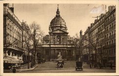 CPA Paris En Flanant Facade de I'Eglise de la Sorbonne 