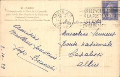 CPA Paris prospect for the Place of the Harmony taken towards the Royal Street and the Madeleine