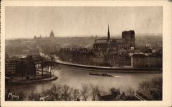 Pequenas tablas Of Paris Panorma de CPA tomadas de la torre
